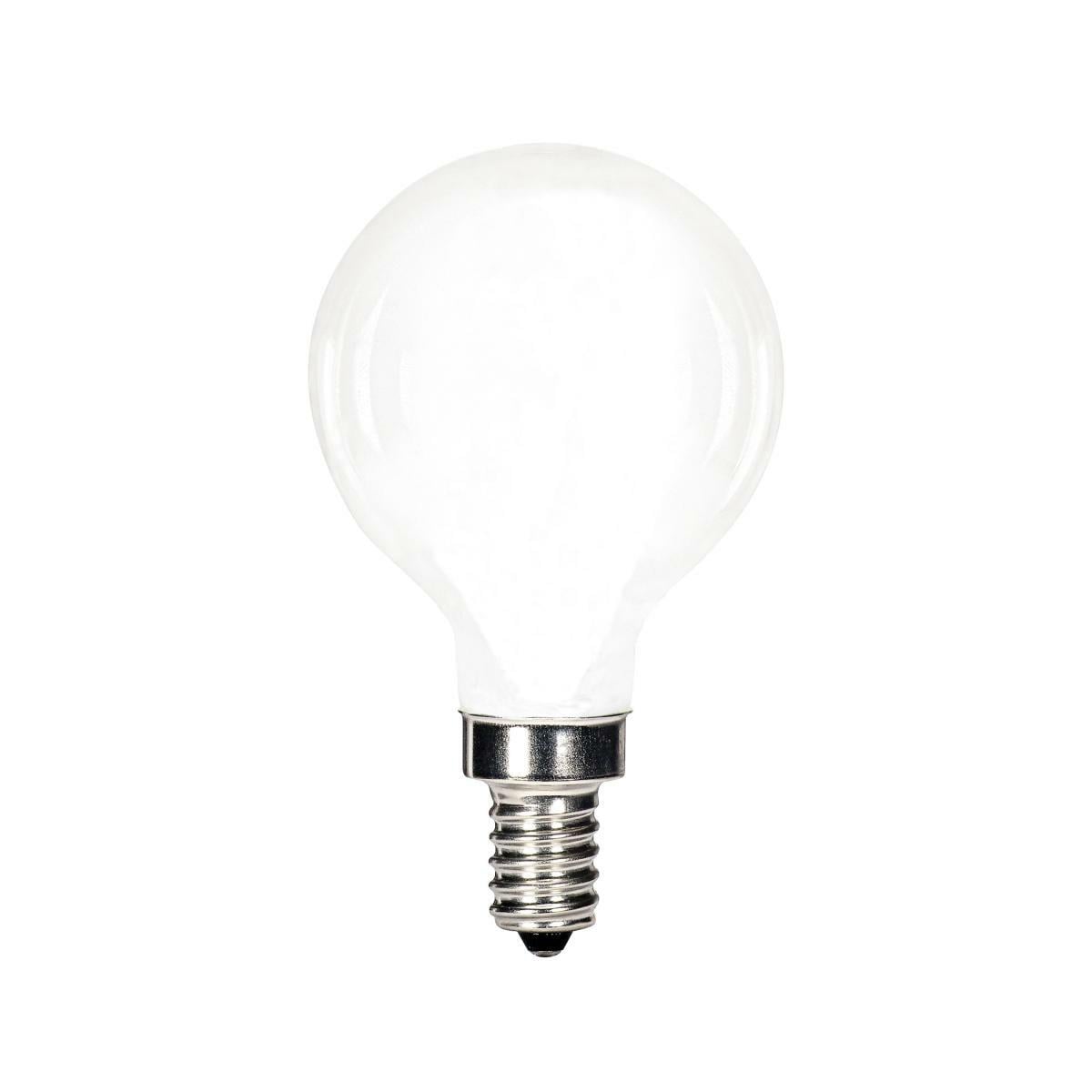 S12101 Dimmable LED Lamp, 5.5 W, 60 W Incandescent Equivalent, E12 Lamp, G16 Globe Shape, 500 Lumens