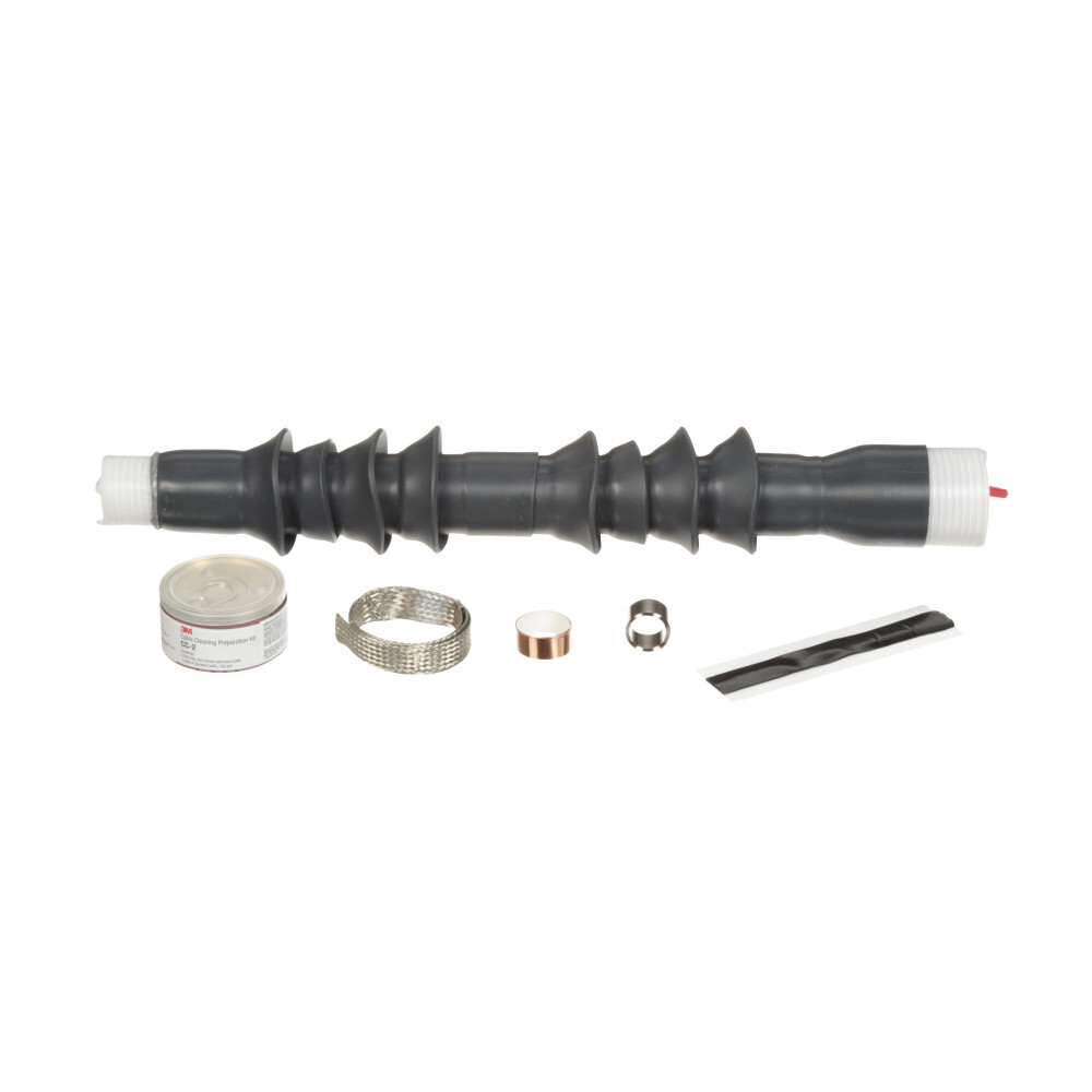 7000006127 QT-III 7680-S Cold Shrink Termination Kit, 1 Pieces, For Use With Single Core Tape Shield, UniShield and Wire Shield Power Cable, Silicone Rubber, Black