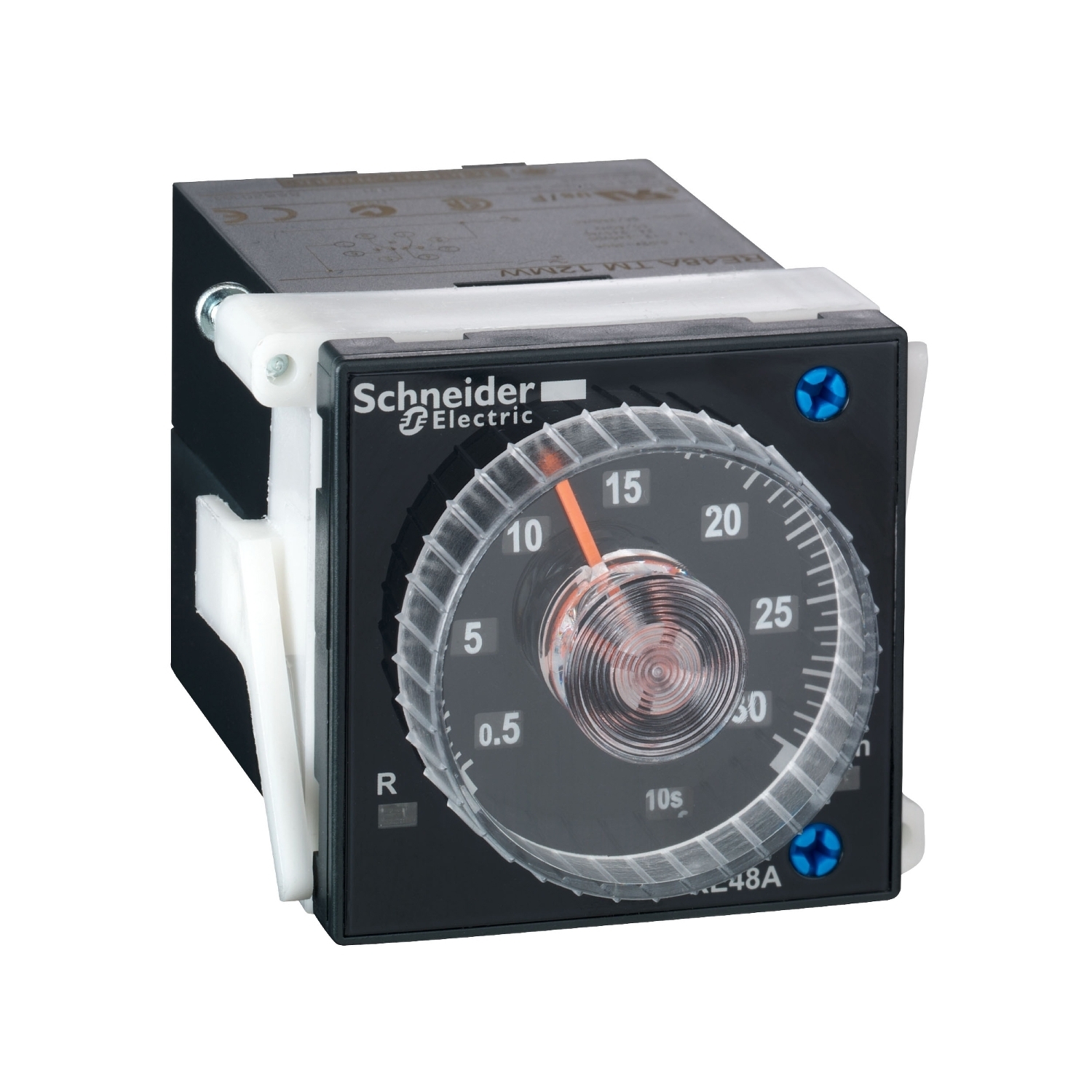 RE48ATM12MW Modular Electronic Timing Relay, 0.02 s to 300 hr Setting, 250 V AC, 8 Pin, 2CO 2 Form C SPDT Contact