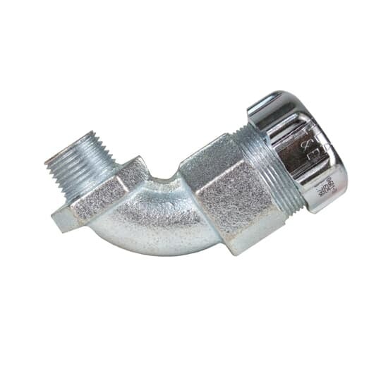 10604-TB T&B Star Teck Watertight Cable Connector With Non-Insulated Throat, 3/4 in Trade, 1 Conductors, Malleable Iron