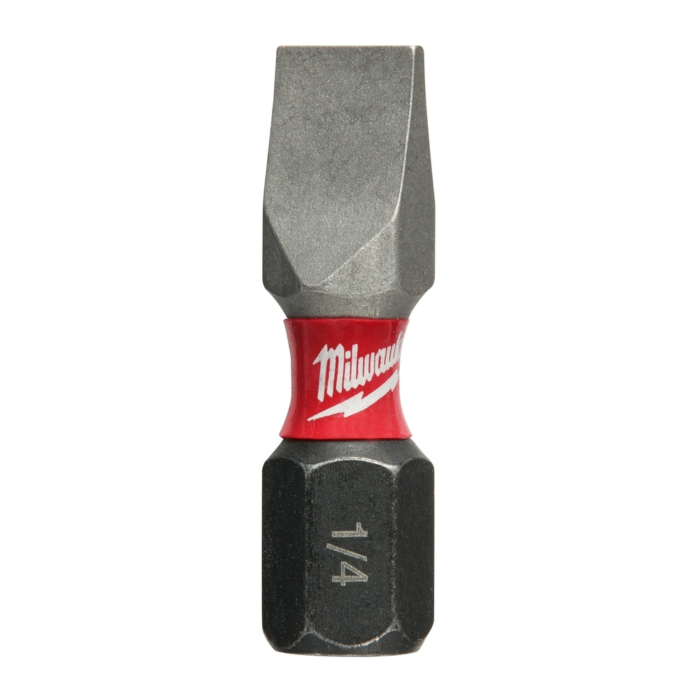 48-32-4418 Shockwave Impact Duty Impact Insert Bit, 1/4 in Slotted Point, 1 in OAL, 1/4 in, Proprietary Steel
