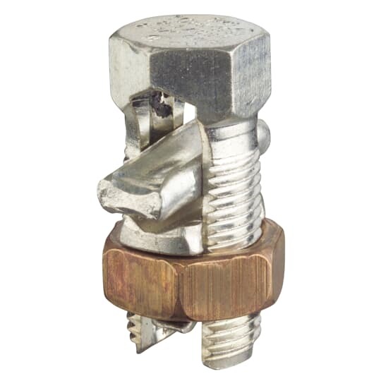 750HPS Blackburn Type HPS Split Bolt Connector With Spacer, 4/0 to 750 kcmil ACSR/Solid/Stranded Aluminum/Copper Conductor, 1-15/16 x 3-21/32 in, Copper Alloy
