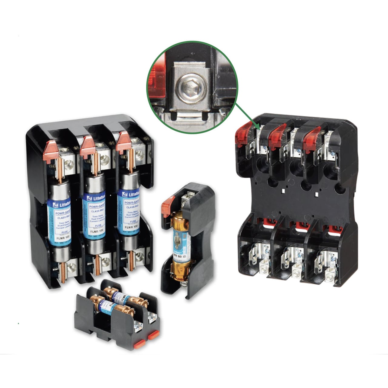 LFH25030-2P Powr-Gard Fuse Block, 250 V AC, 30 A, 14 to 10 AWG Wire, 2 Poles