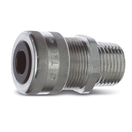 2941AL T&B Ranger Liquidtight Strain Relief Cord Connector, 1 in Trade, 1/2 to 3/4 in Cable Openings, Aluminum