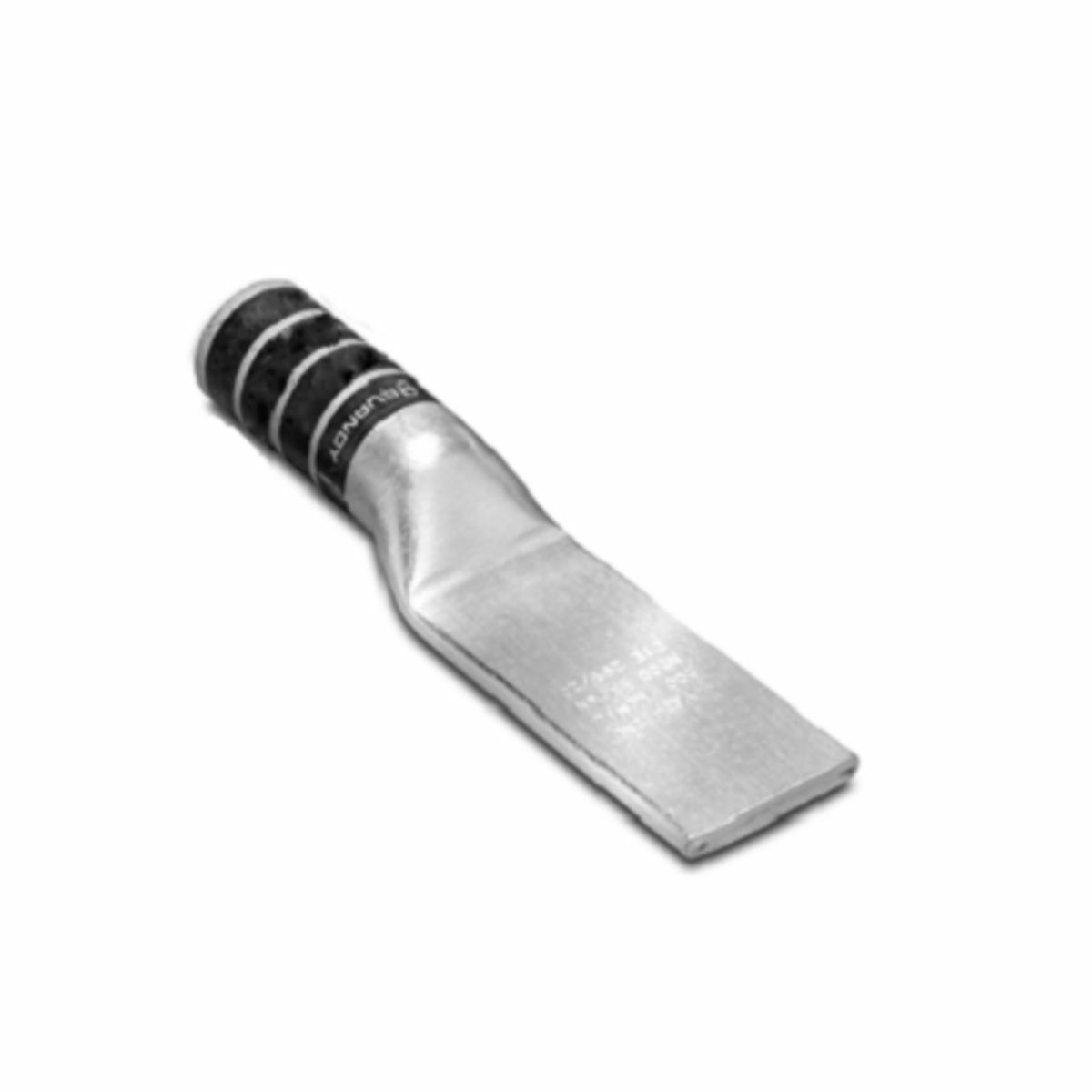 YA282NU Blank Tongue Compression Lug, 4/0 AWG Stranded Copper Conductor, Die Code: 15, 1/4 in Stud, Copper