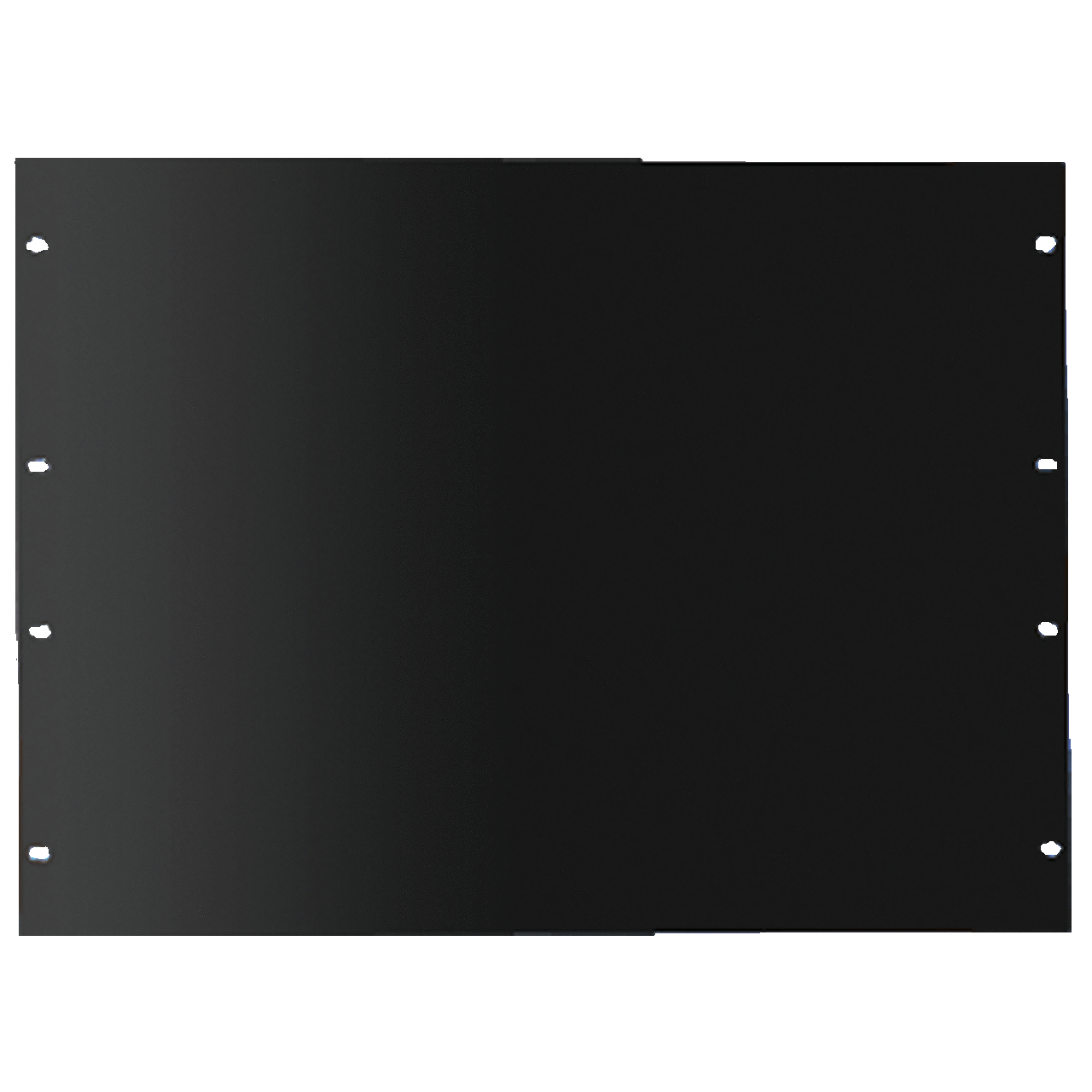 P19RPP1UB DOFRY Flat Rack Panel, 19 in H x 1-3/4 in W, Steel, Black