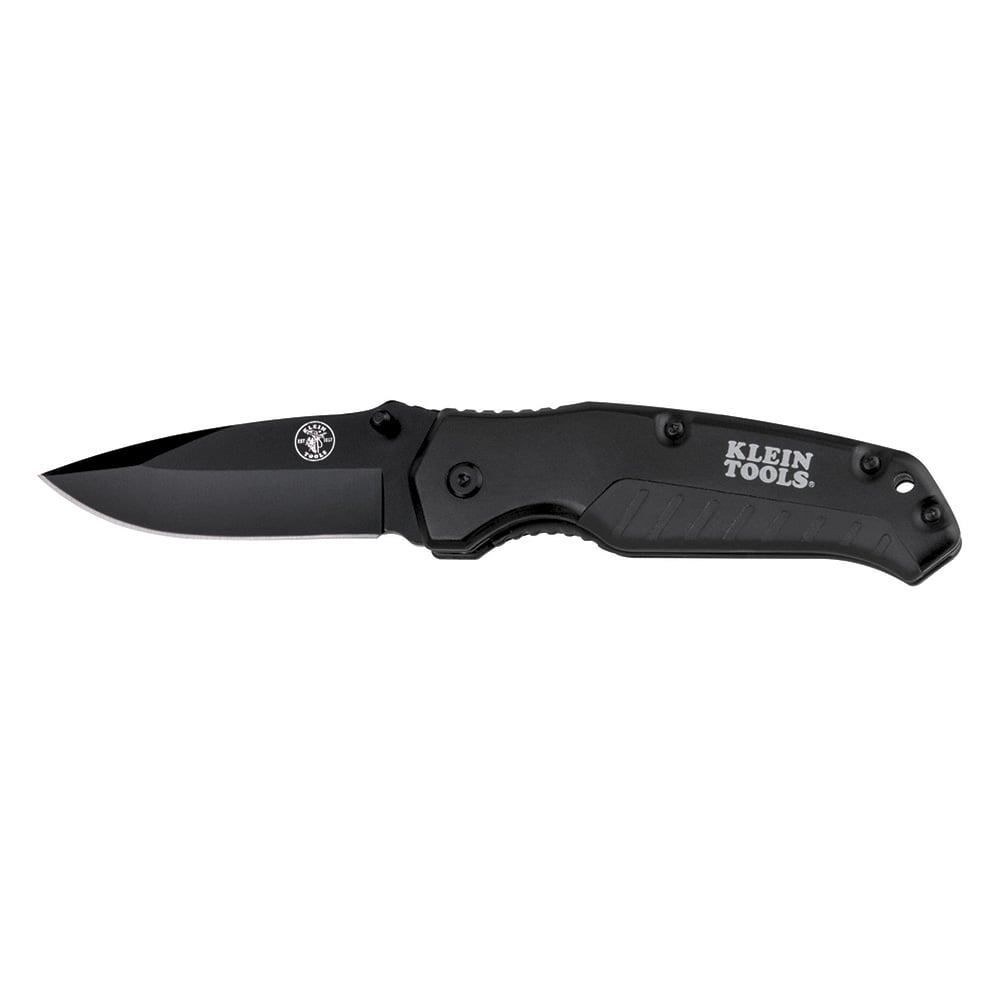 44220 Pocket Knife, 440A Stainless Steel Drop Point Blade, 3-1/2 in L Blade, Rubber Grip, Yes