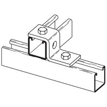 B105GRN Z-Support, 3 Holes, 3-1/2 in L, For Use With B22 Series Channel, Steel
