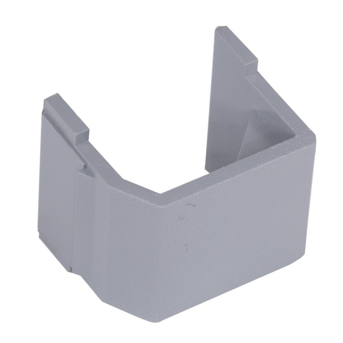 SFBG10 Keystone Standard Blank Connector, Snap-Fit Mount, 1000 V RMS/1414 V DC, 100 Ohm Contact Resistance, Plug-N-Play Connection, Gray