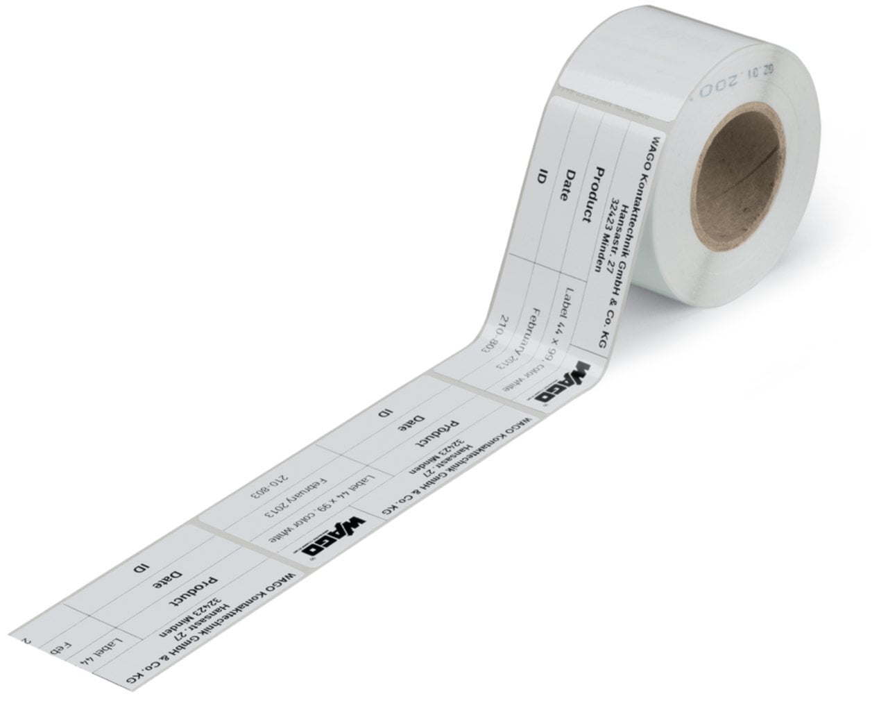 210-801 210 Labels, For Use With Marking, Polyester, White