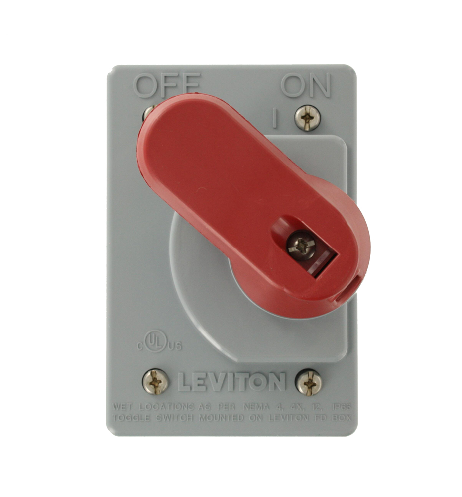 COVER-GS Wetguard Watertight Toggle Switch Cover, 3.13 in W x 2.47 in D, Valox Polybutylene Terephthalate
