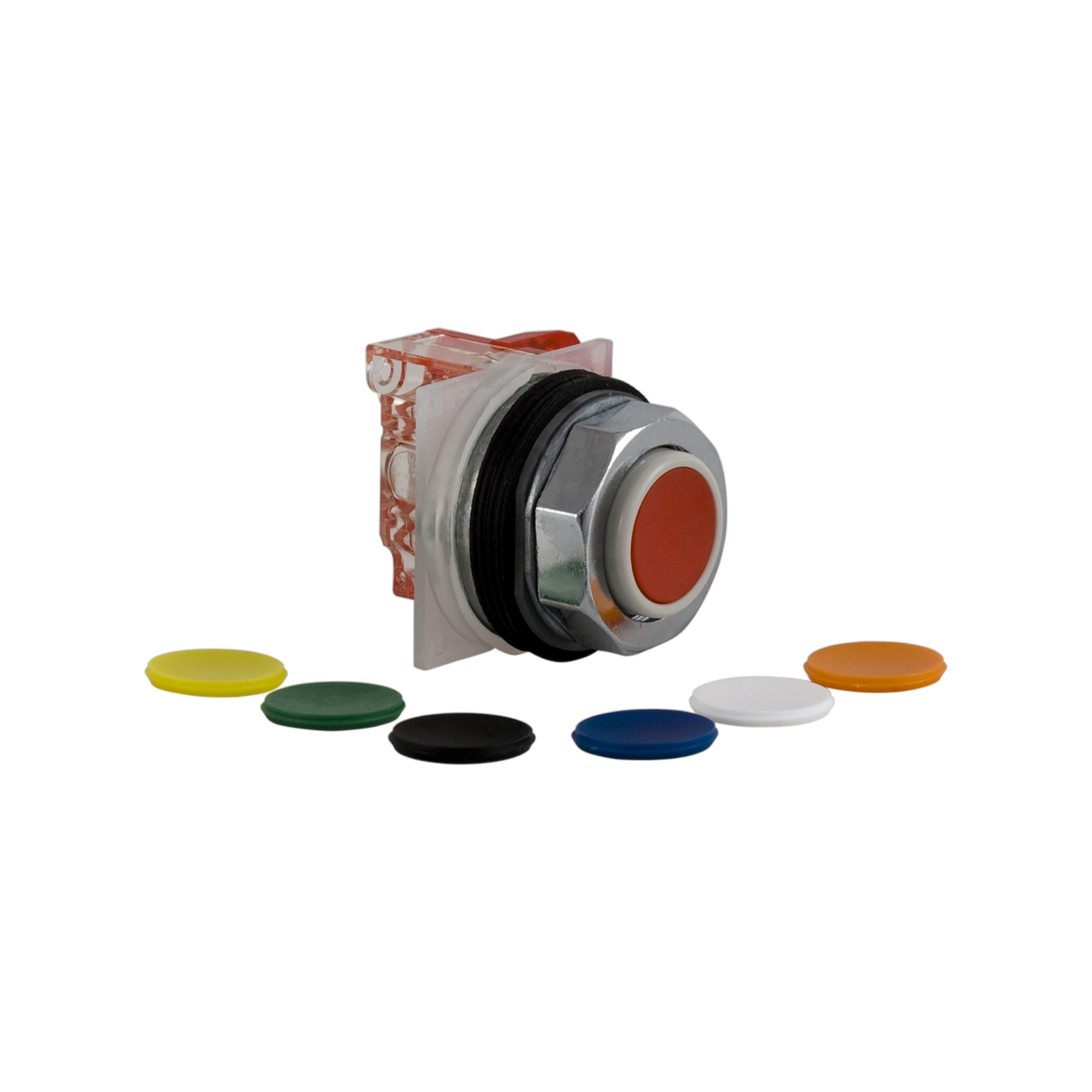 9001KR3UH6 Harmony Type T-K Standard Dust Tight Oiltight Watertight Non-Illuminated Pushbutton, 30 mm, 1NC Contact, Blue/Green/Orange/Red/White/Yellow