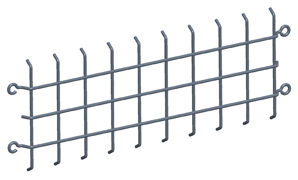 GDFFLED18W Wire Guard With Steel Screw, For Use With LFLOOD and FFLED18 Floodlight, Polycarbonate, Bronze