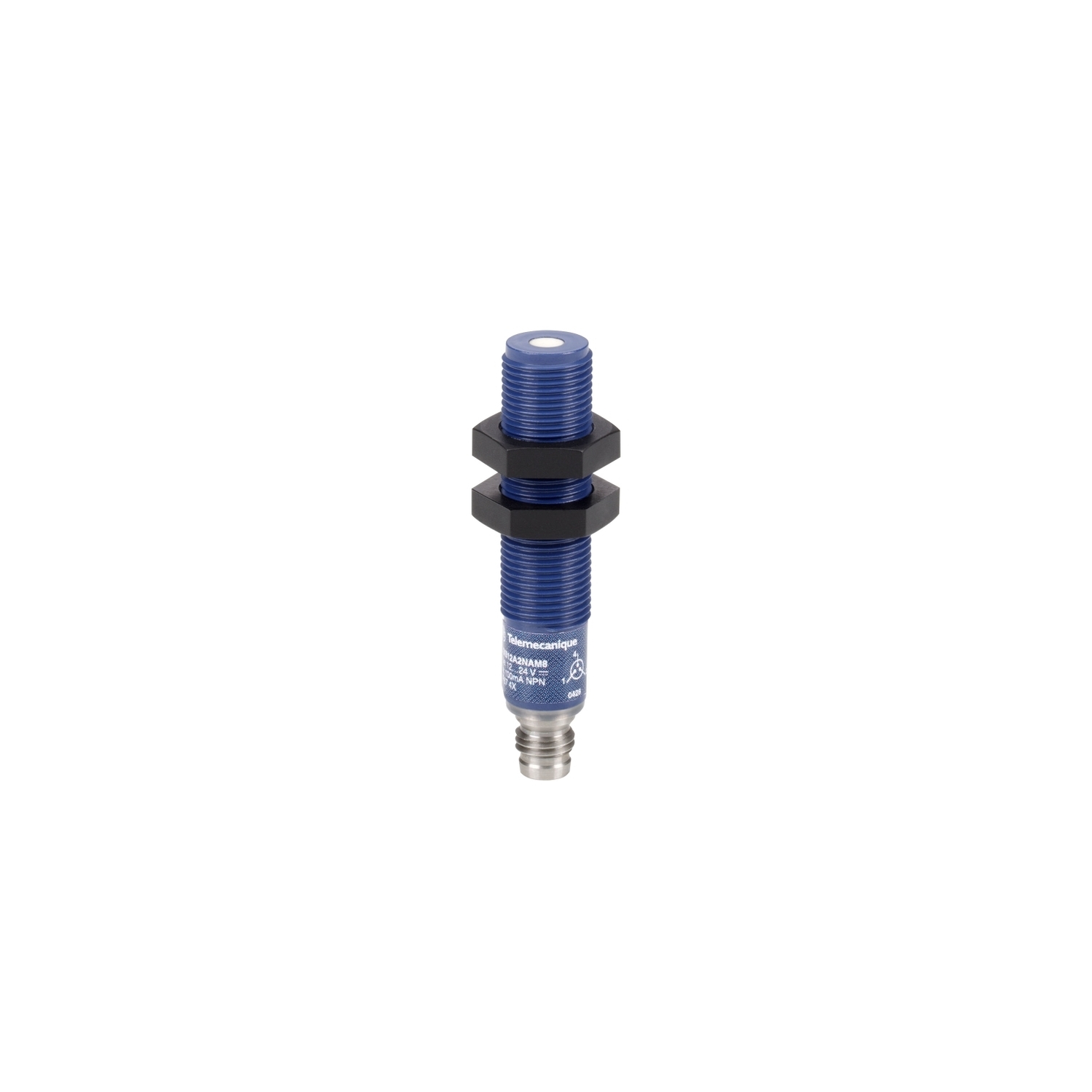 SM350A22800 Superprox 300 Cylindrical Miniature Fixed Ultrasonic Proximity Sensor, Ultrasonic, NPN/PNP/Discrete Output, 1NO Contact, 10 to 28/12 to 24 V DC