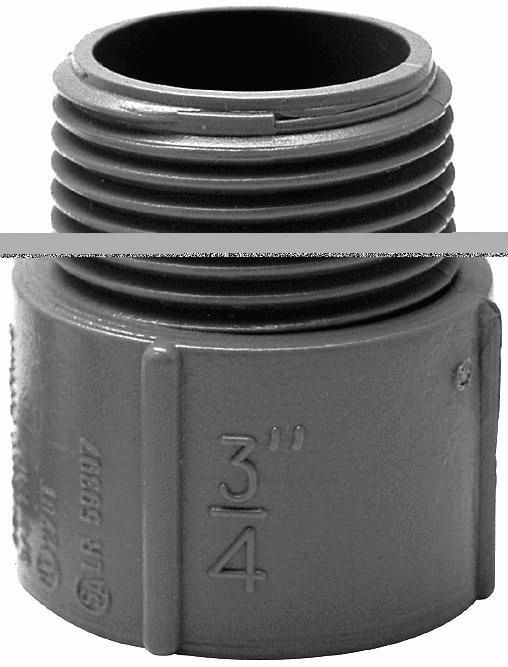 078092 Terminal Adapter, 3-1/2 in, PVC