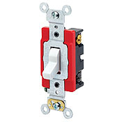 1222-2E Self-Grounding AC Quiet Toggle Switch, 120/277 V AC, 20 A, 800 W, 1000 VA Power Rating