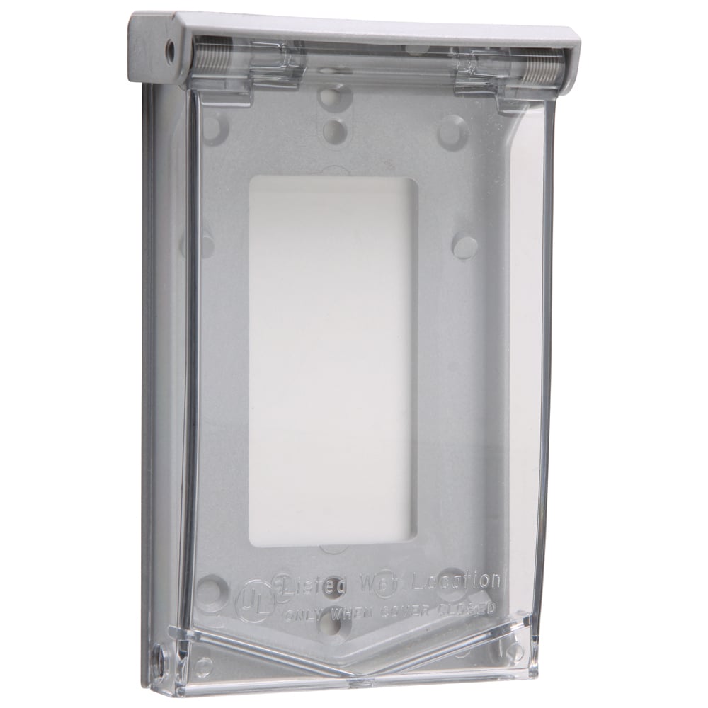 3723 Thermoplastic Cover, Gray Base/Clear Cover