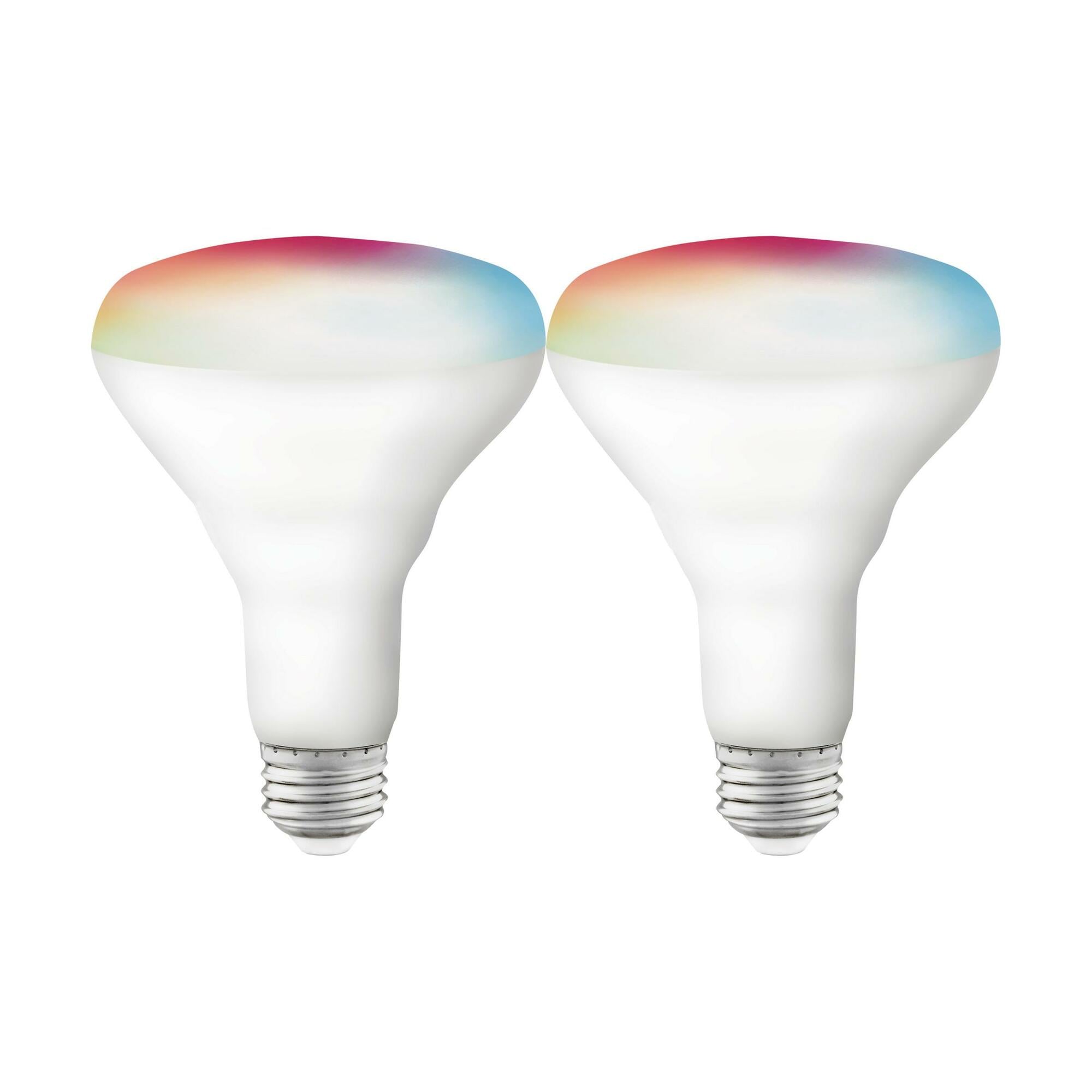S11256 Smart Dimmable LED Reflector Lamp, 9.5 W, 65 W Incandescent Equivalent, E26 Lamp, BR30 Shape, 800 Lumens