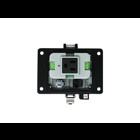 PANEL INTERFACE CONNECTOR WITH RJ45, PANEL MOUNT HOUSING, UL TYPE 4X, GFCI DUPLEX INSIDE-OUTLET, 3 AMP CB