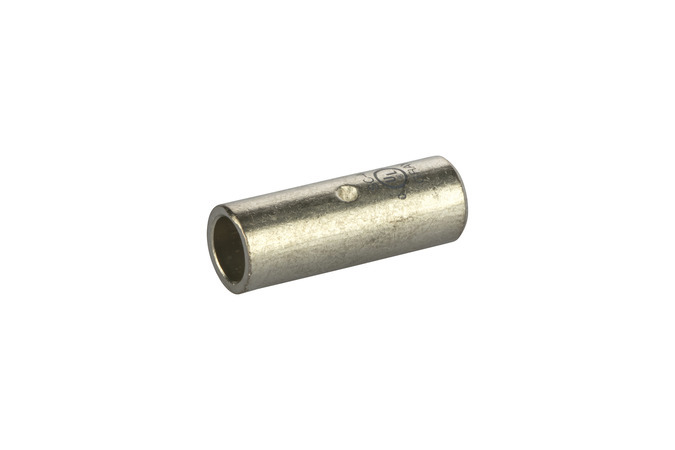SC-4 Dual Rated Compression Splice, 4 AWG Conductor, 1 in L, Short Barrel, Copper, Gray