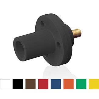 15R22-UG Rhino-Hide 15 Series Cam Type Female While-in-Use Single Pole Receptacle, 600 V AC, 150 A, 8 to 2 AWG Wire, Threaded/Stud Connection, NEMA 3R NEMA Rating