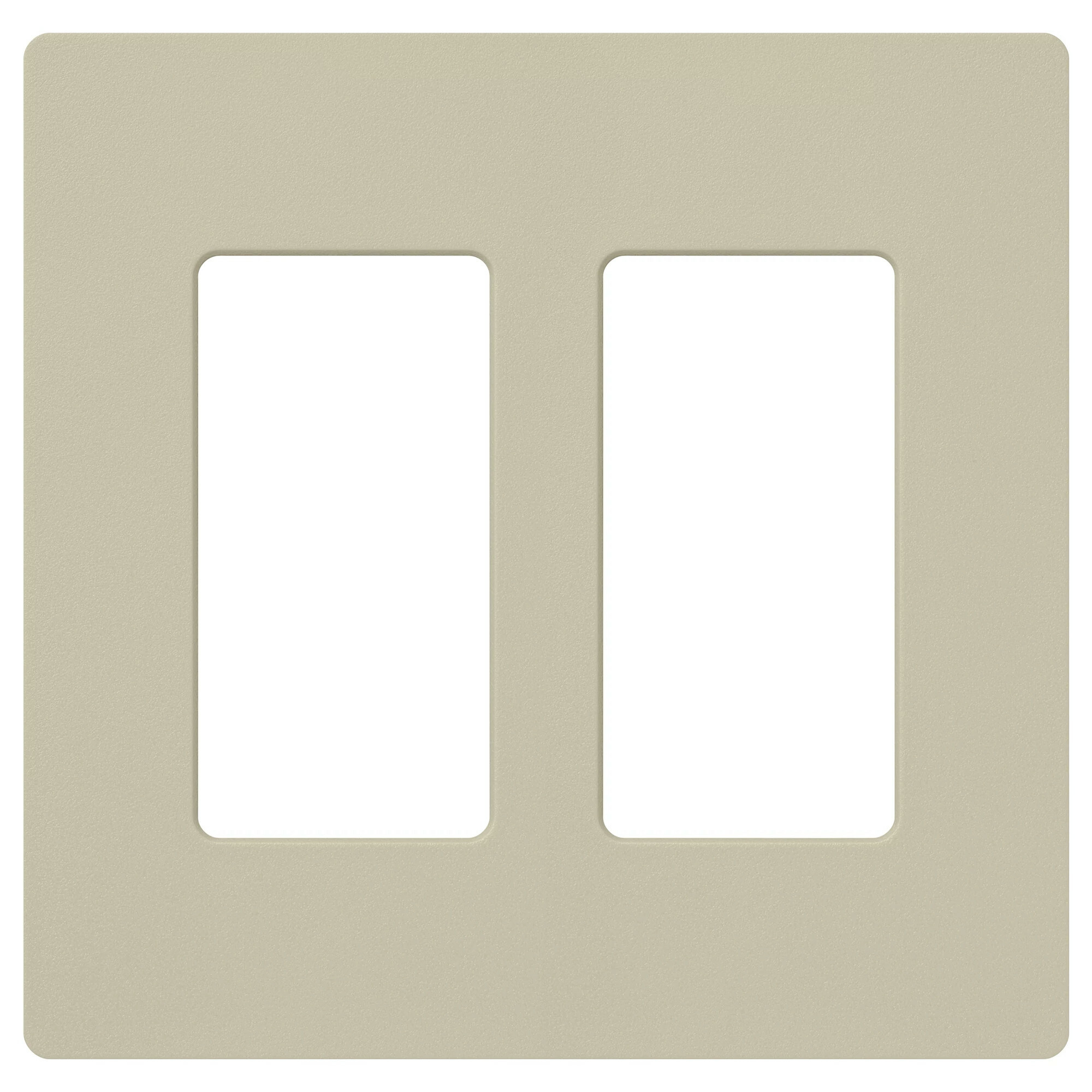 SC-2-CY Claro Wall Plate for Decorator-Style Dimmers, Switches, and Outlets, 2 Gang, Satin, Clay