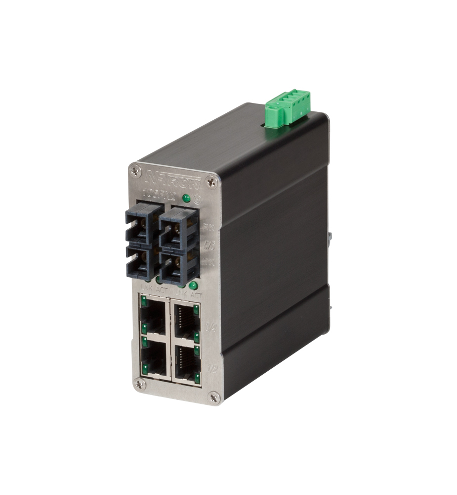 106FX2 Unmanaged Industrial Ethernet Switch, SC 15km