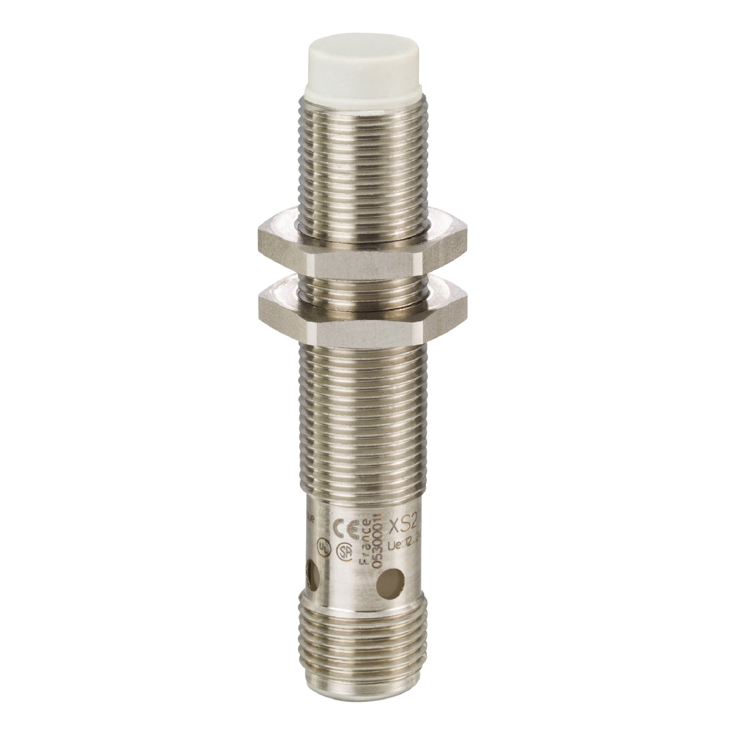 XS212SANAM12 OsiSense XS2 Series Cylindrical Fixed Form Proximity Sensor, Inductive, NPN/Discrete Output, 1NO Contact, 12 to 24 V DC