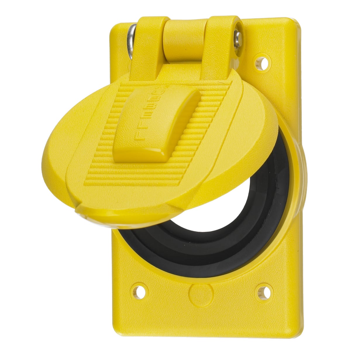 HBL74CM25WOA Molded Open Standard Weatherproof Lift Cover, 1.55 to 1.58 in Dia, 4.56 in L x 2.84 in W x 1.09 in D, Polycarbonate