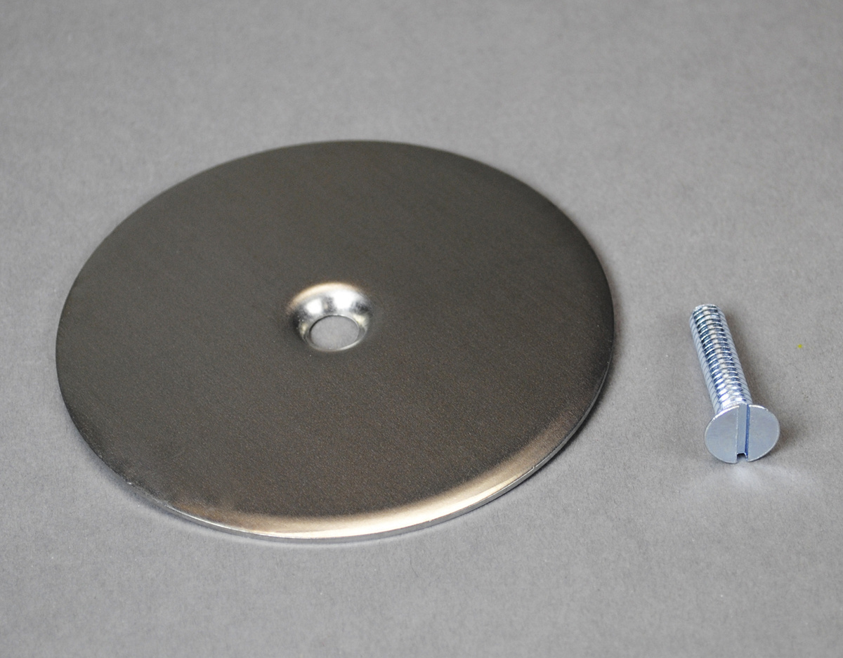 Blanking Plate; 3-1/2 Inch Dia, Stainless Steel
