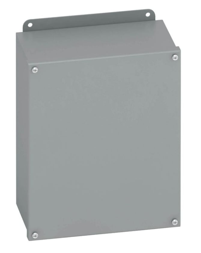 1086-12SC Premier JIC Panel Enclosure, 8 in W x 6 in D x 10 in H, NEMA 12/IP65 NEMA Rating, Carbon Steel