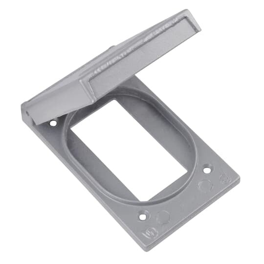 CFSR-G T&B FS/FD Weatherproof Device Box Cover, 4-9/16 in L x 2-13/16 in W, Die Cast Aluminum