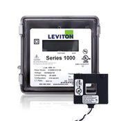 1O120-1W VerifEye 1000 1-Phase 2-Wire Surface Mount Split Meter Kit, 120 V AC, 100 A, LCD Display, Isolated Pulse Output Communication