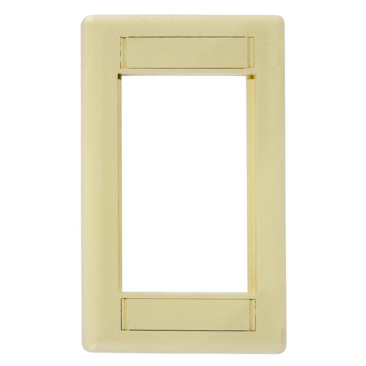 IMF1EI Modular Plate Frame, 1 Gangs, 6 Ports, High-Impact Thermoplastic, Ivory, For Use With iSTATION 3-Unit Module