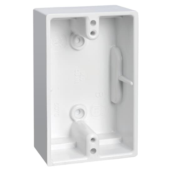 5070-WHITE Carlon Non-Metallic Utility Box, Urea, 14 cu-in Capacity, 1 Gangs