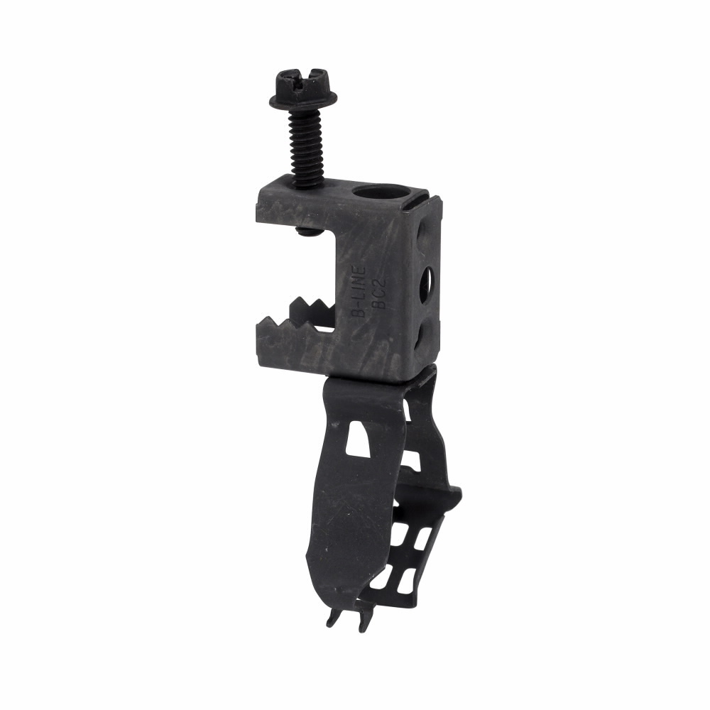 BG-8-12-C2 Guide-Rite Conduit to Beam Fastener With Extension, 1/2 in, 3/4 in Conduit, 1/2 in THK Flange, 100 lb Load, High Carbon Steel, Zinc Phosphate