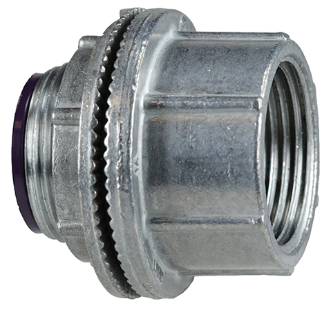 WTH150 Insulated Mechanical Weathertight Conduit Hub, 1-1/2 in, For Use With Rigid/IMC Conduit to Enclosure, Die Cast Zinc Alloy