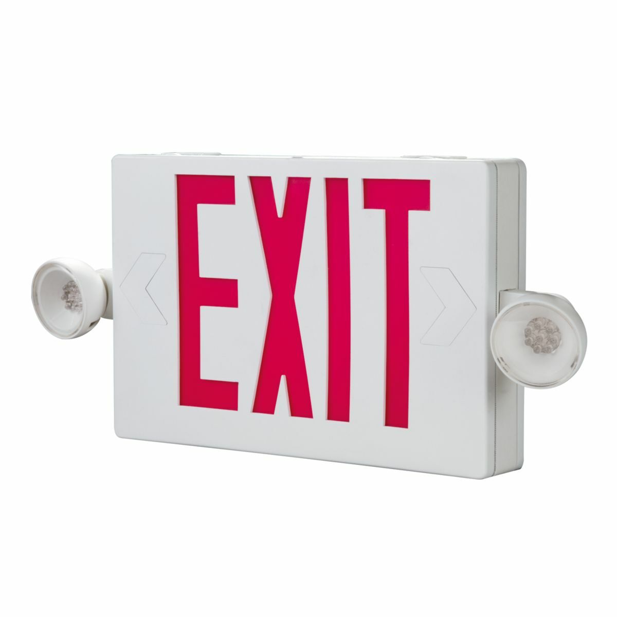APC7R Sure-Lites All-Pro Universal Combination Emergency Exit Lamp, 1.68 W Fixture, 120/277 VAC, 3.6 VDC, Textured Housing, EXIT Legend