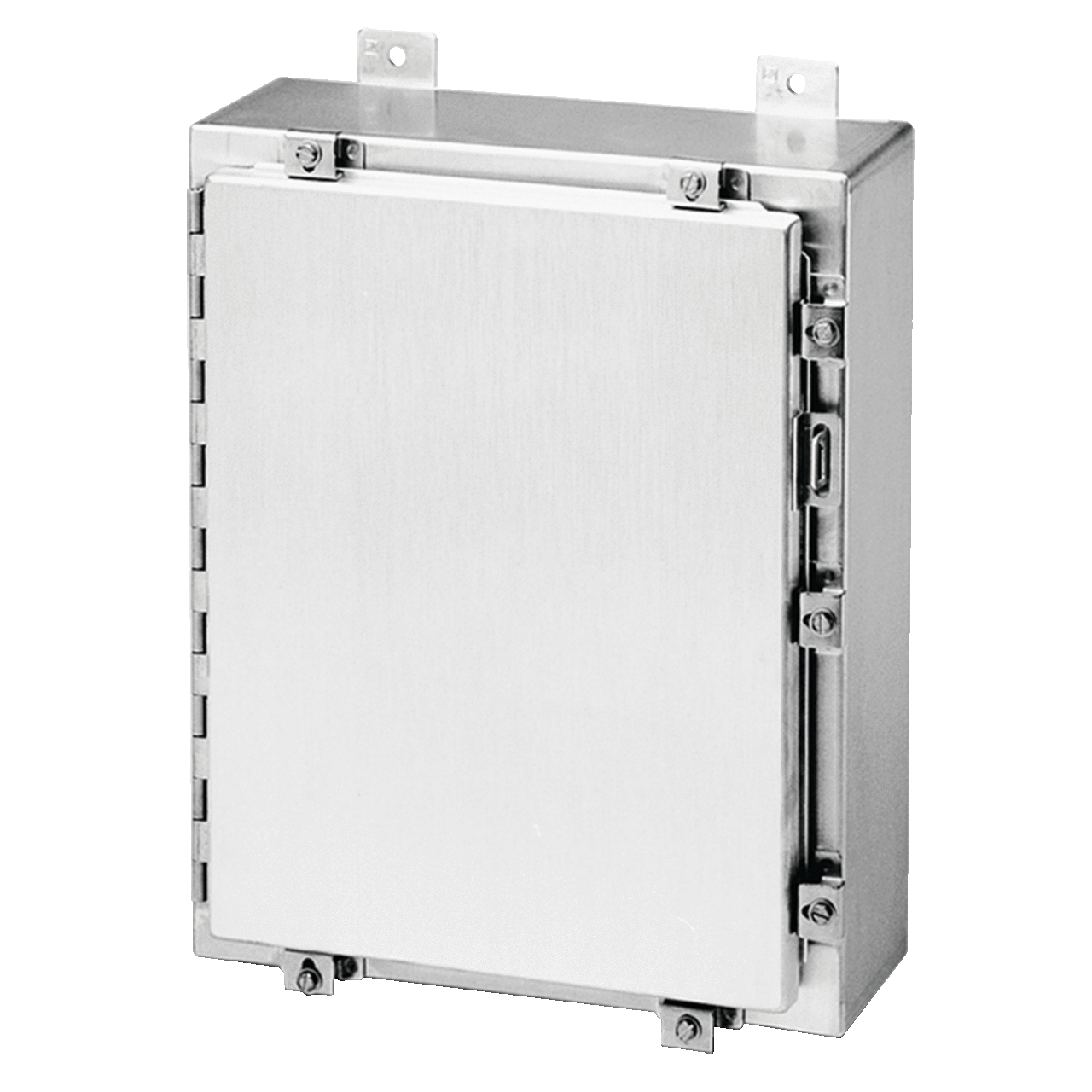 A24H2408ALLP A4A Enclosure, 24 in L x 24 in W x 8 in D, NEMA 4X/IP66 NEMA Rating, Aluminum