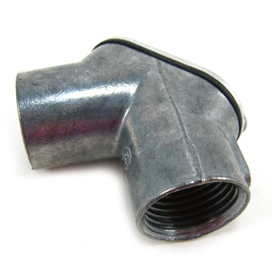 HL-604 Steel City Pulling Corner Elbow, 1-1/4 in Trade, 90 deg, Die Cast Zinc