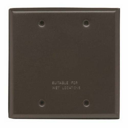 WPB2BR 2-Gang Blank Cover, Bronze