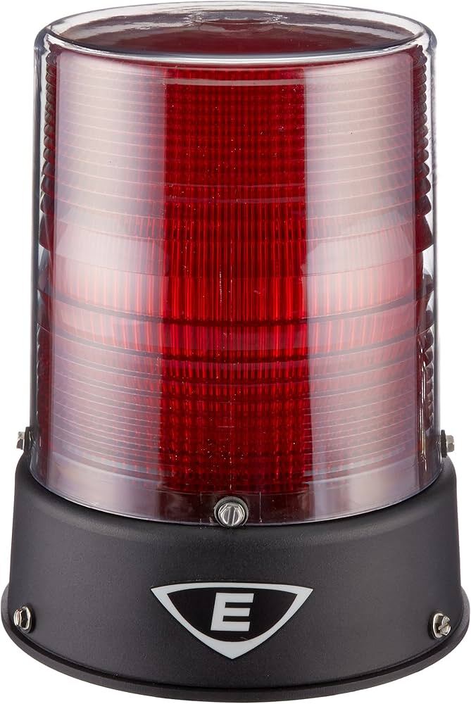 57PLEDMR24ADB Polaris Rotating Multi-Mode Beacon, 24 VAC, 12 to 24 VDC, LED Lamp, Surface Mount, Red