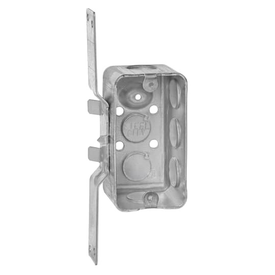 58361-V-1/2 Steel City Drawn Style Utility Box, Steel, 13 cu-in Capacity, 1 Gangs, 1 Outlets, 7 Knockouts