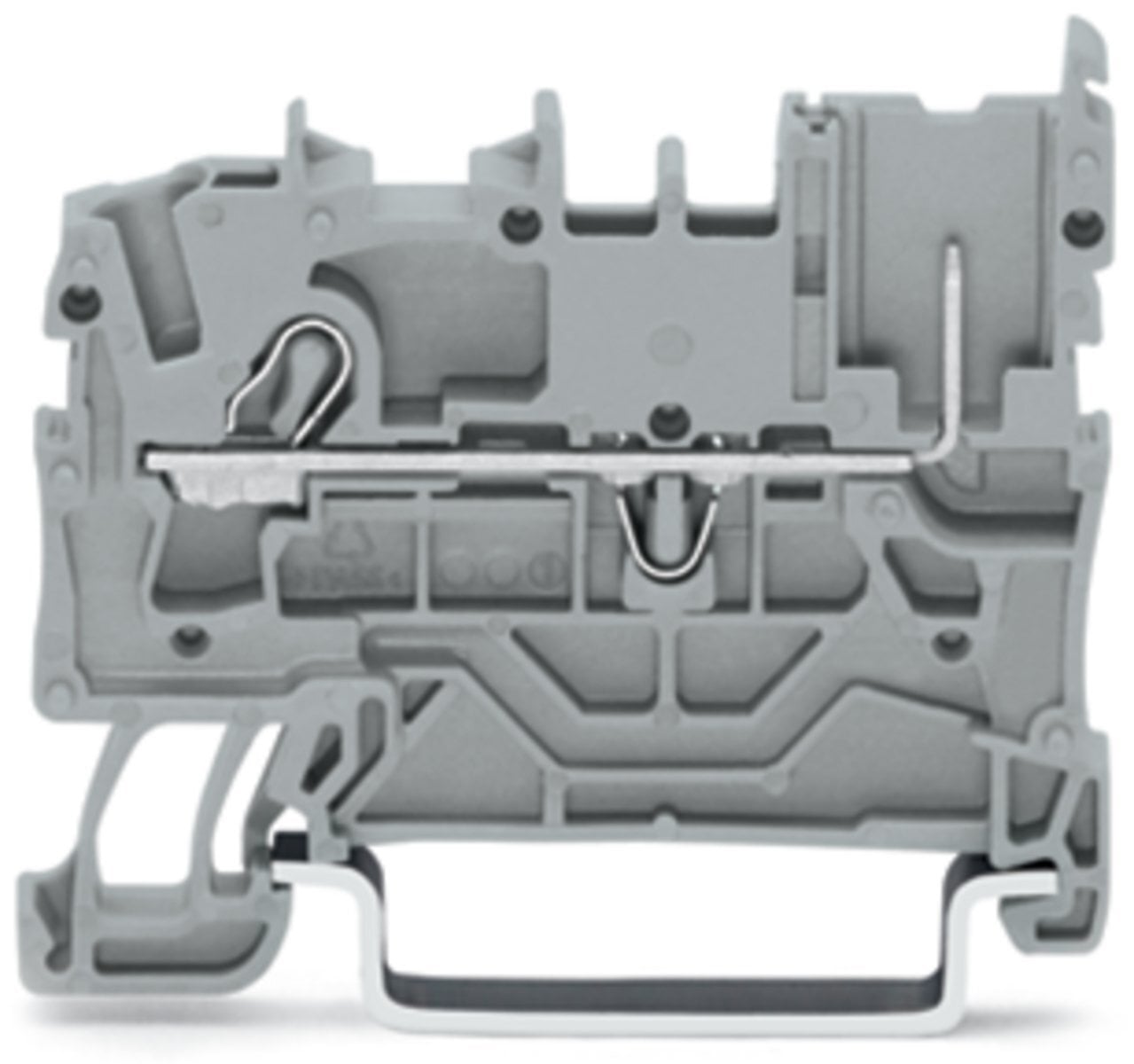 2022-1201 2022 1-Conductor Terminal Block, 690 V, 24 A, 22 to 12 AWG Wire, DIN Rail Mounting