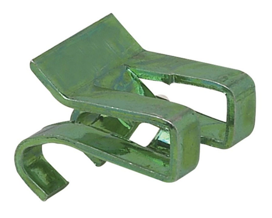 TP706 Grounding Clip, For Use With Grounding Switch and Outlet Boxes Using Non-Metallic Sheathed Cables #14 and #12, Steel, Natural