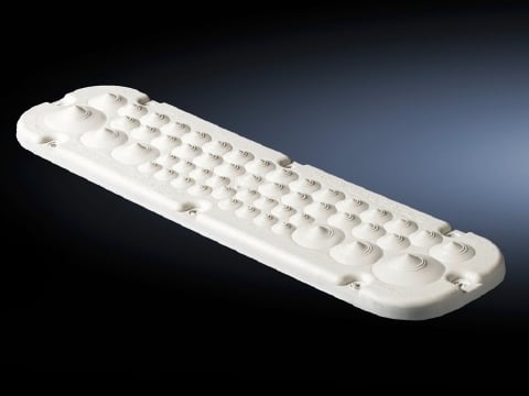 2561500 SZ Series Cable Gland Plate With Membranes, For Use With 6 to 11 mm, 10 to 15 mm, 15 to 21 mm, 16 to 25 mm and 19 to 34 mm Dia Cable, Plastic, Light Gray