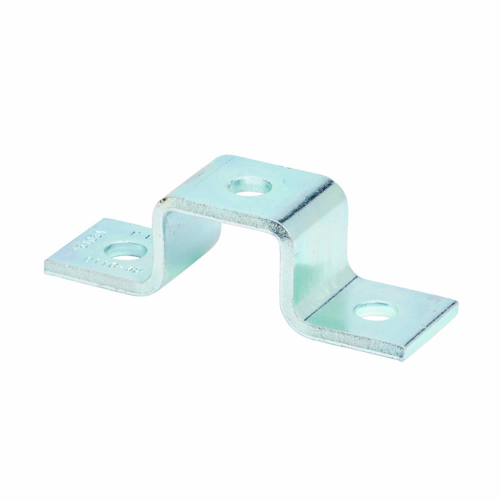 B116-32ZN U-Support, 3 Holes, 5-7/16 in W, Strip Steel