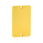 3054-Y Blank Standard Size Cover Plate, 3.65 in L x 2-1/4 in W, Polycarbonate