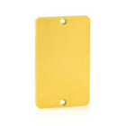 Coverplate, Standard Single-Gang, Thermoplastic, Blank, Yellow