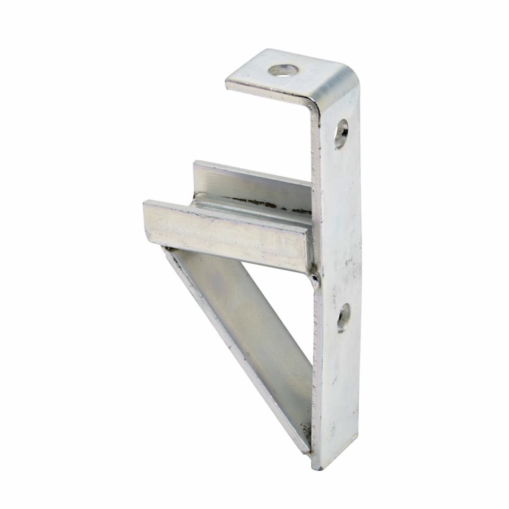 B370ZN Channel Bracket, 3 Holes, 3-3/4 in L x 1-5/8 in W x 7/32 in THK, Steel